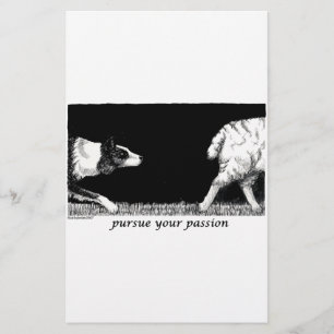 Papeterie Poursuivez votre passion border collie