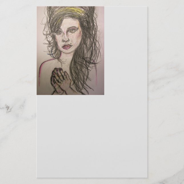 Papeterie Prière de la fille de la ruche (Devant)