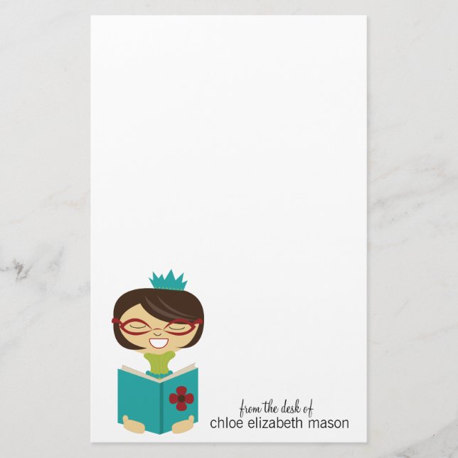Papeterie Princesse Girly Bookworm Stationery (Devant)