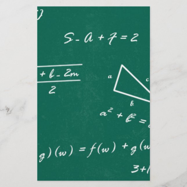 Papeterie professeur de mathématiques algebra geek (Devant)