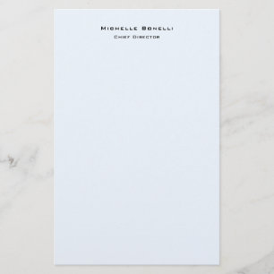 Papeterie Professionnel Bleu Alice Minimaliste Moderne Simpl