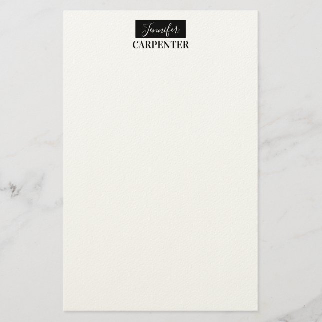 Papeterie Professionnel élégant moderne minimaliste uni  (Devant)