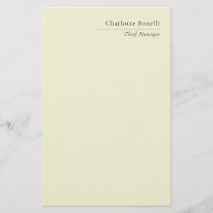 Papeterie Professionnel Minimaliste Moderne Simple Couleur B