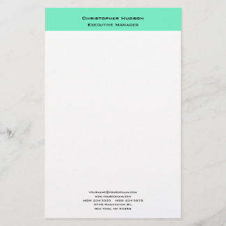 Papeterie Professionnel Moderne Minimaliste Simple Clair