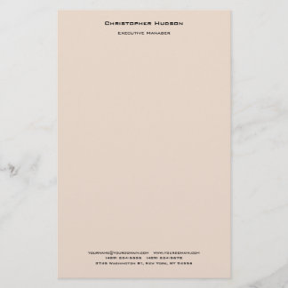 Papeterie Professionnel Moderne Minimaliste Simple Lin