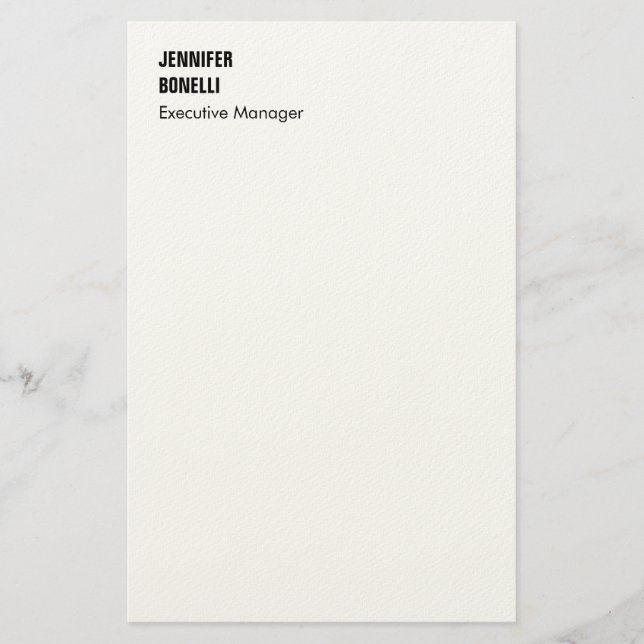 Papeterie Professionnel plain minimaliste moderne tendance (Devant)