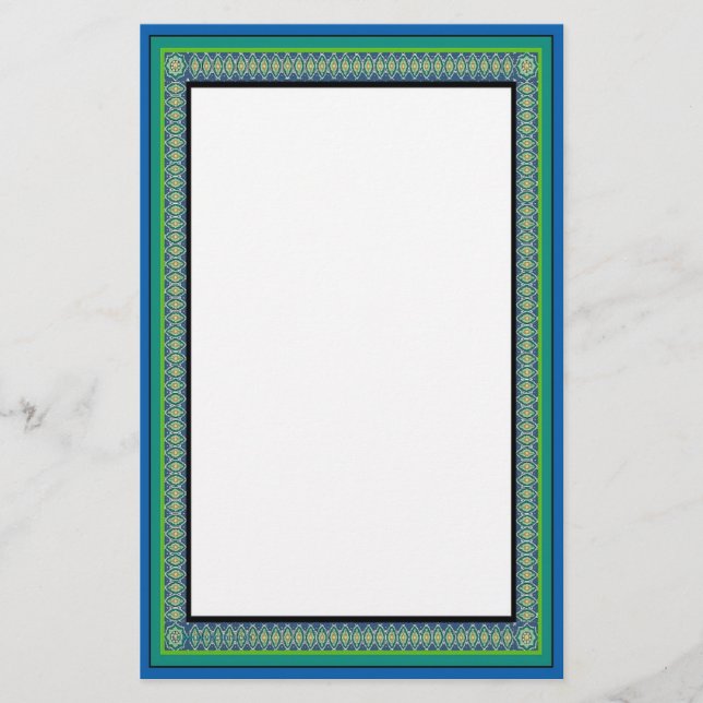 Papeterie Promenade de paon stationnaire (Devant)