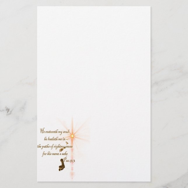 Papeterie Psa 23.3 The Lord is my shepard (Devant)