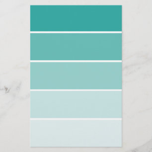 Papeterie Puce de peinture de bleu de turquoise
