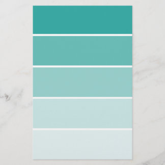 Papeterie Puce de peinture de bleu de turquoise