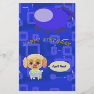 Papeterie Puppy Spacship Chef Ducky Kazoo Joyeux Anniversair