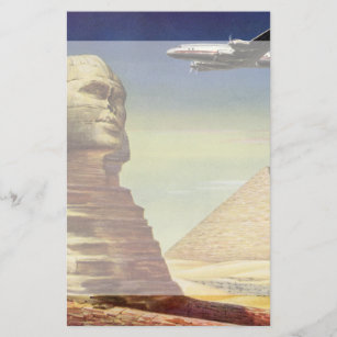 Papeterie Pyramides Vintages, le grand sphinx de Gizeh, Egyp