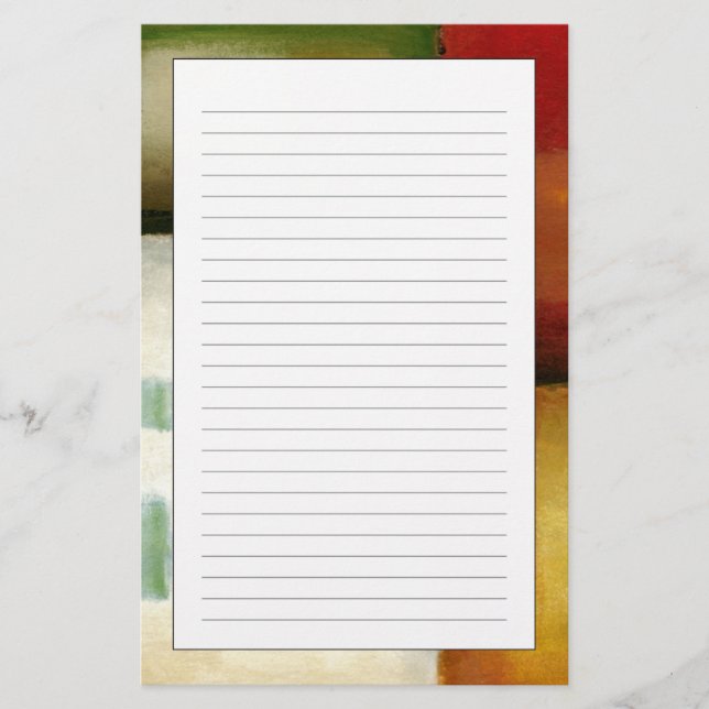 Papeterie Quatre rectangles colorés par Chariklia Zarris (Devant)