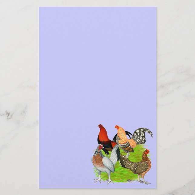 Papeterie Quatuor de Old English Game (Devant)