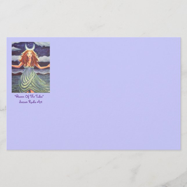 Papeterie Queen Of The Tides Goddess Art Stationery (Devant)