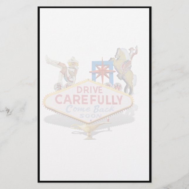 Papeterie Quitter Las Vegas (Arrière du panneau de bienvenue (Devant)