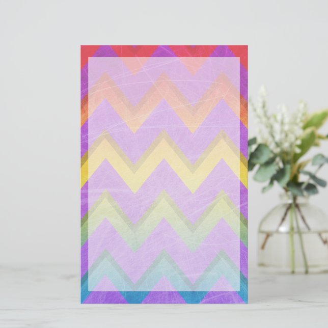 Papeterie Rainbow Chevron par Shirley Taylor (Debout devant)