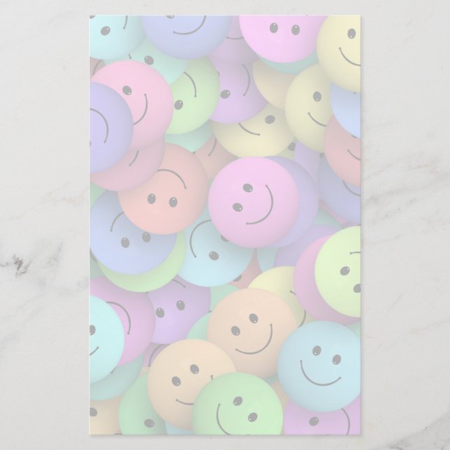 Papeterie Rainbow of Colorful Happy Faces (Devant)