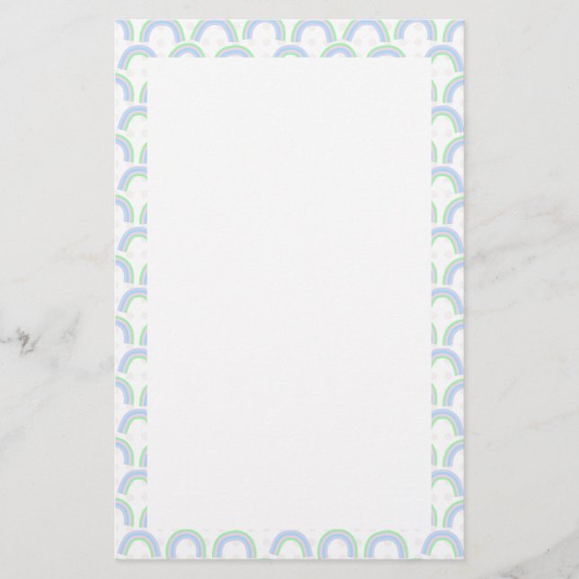 Papeterie Rainbow Pastel Blanc (Devant)