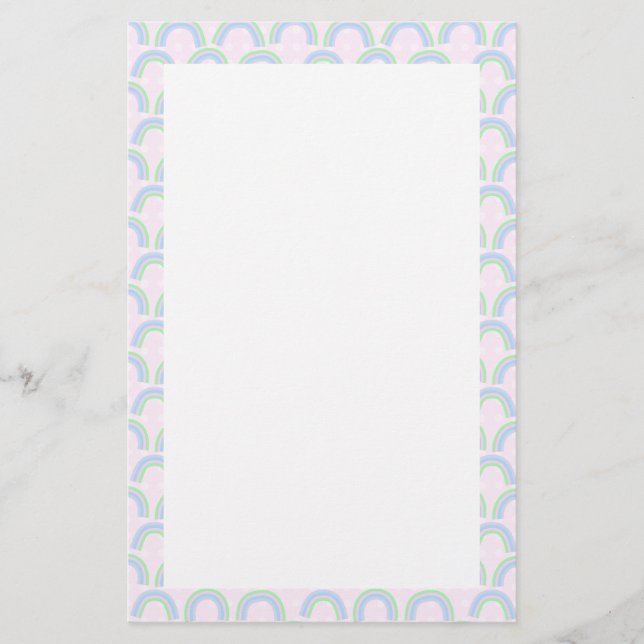 Papeterie Rainbow Pastel rose (Devant)