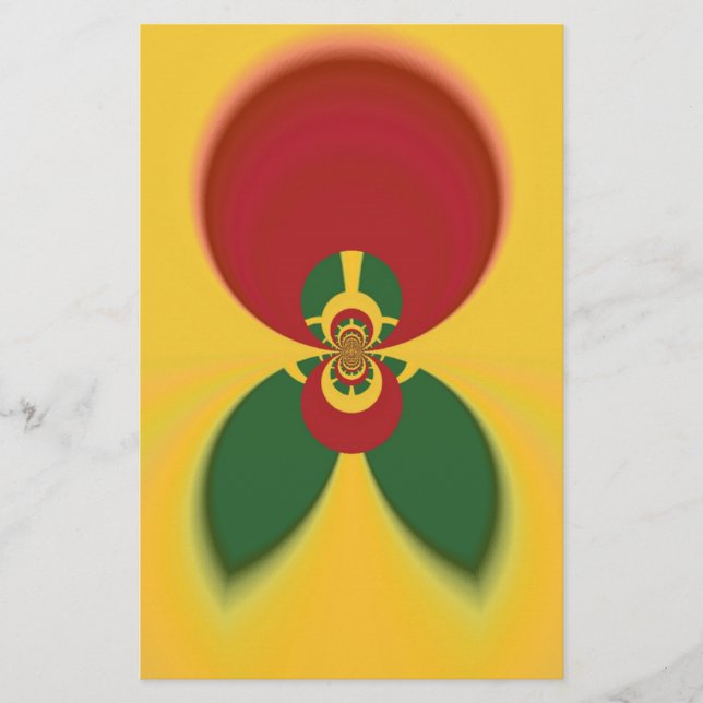 Papeterie Rasta Colours Art Abstrait Imprimer (Devant)