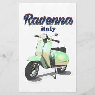 Papeterie Ravenne Italie vintage poster voyage