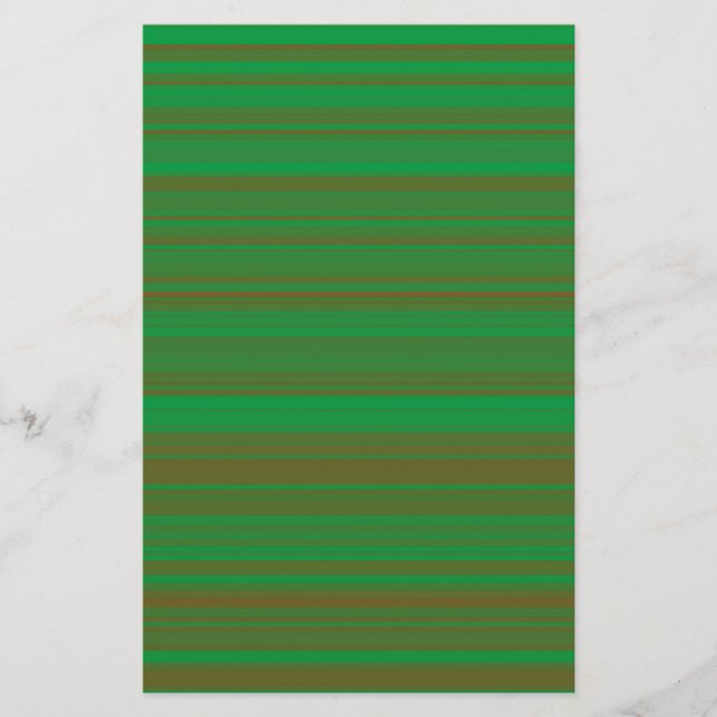 Papeterie Rayures Vert Marron (Devant)