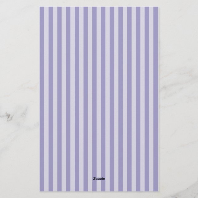 Papeterie Rayures violettes (Dos)