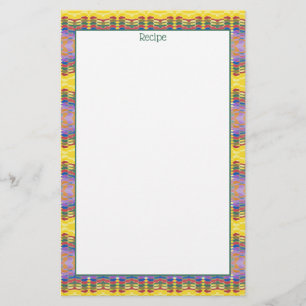 Papeterie Recette Avec Turquoise