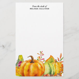 Papeterie Récolter les Citrouilles, les Feuilles et le feuil