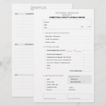 Reçu de facture de signature de prisonnier de nota