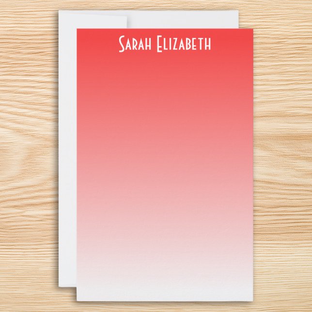 Papeterie Red Ombre (Red Ombre Stationery)