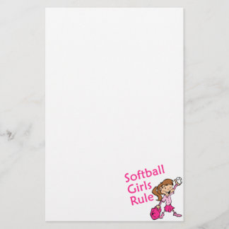 Papeterie Règle de filles du base-ball