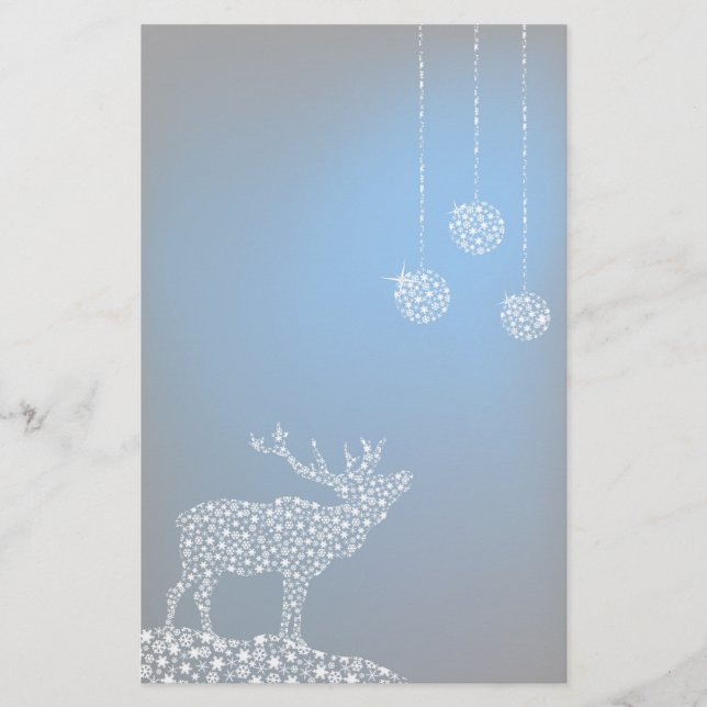 Papeterie Reindeer & Stars de Noël (Devant)