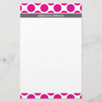 REMARQUE PERSONNELLE mignon grand pois point rose 