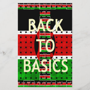 Papeterie Retour aux bases : Kenya Drapeau Thème de la cultu