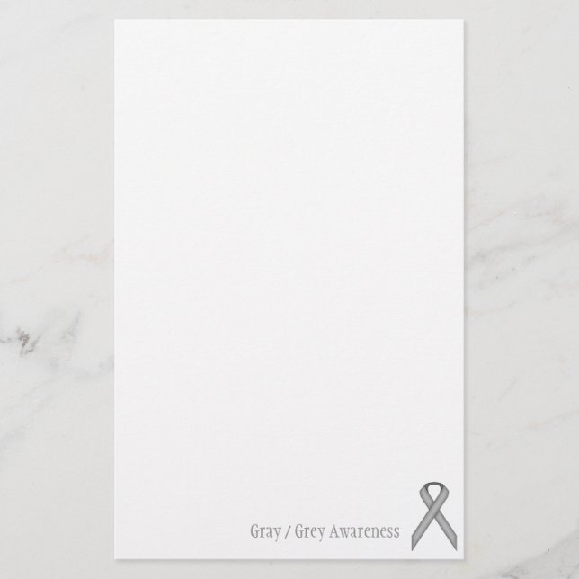 Papeterie Ribbon gris/gris standard par Kenneth Yoncich (Devant)