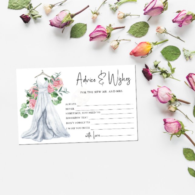 Papeterie Robe de mariée - conseils et vœux douche de mariée (Créateur téléchargé)
