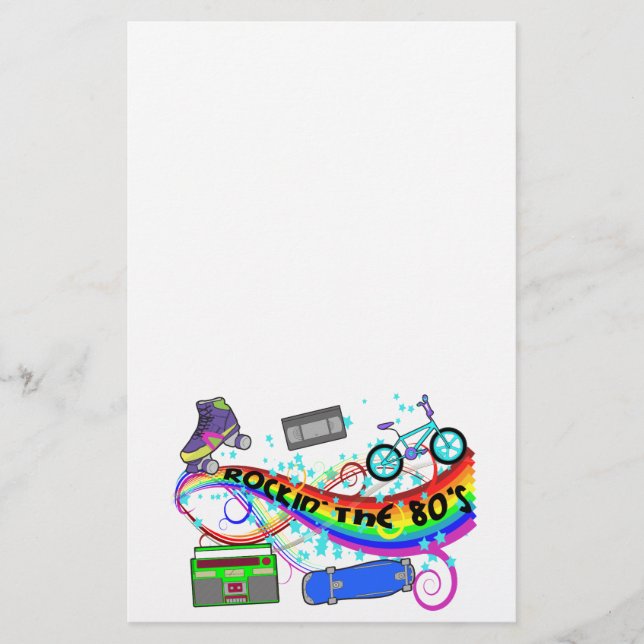 Papeterie Rockin les années 80 (Devant)