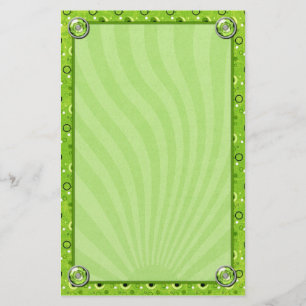 Papeterie Rockin Retro Lime Green Design décoré