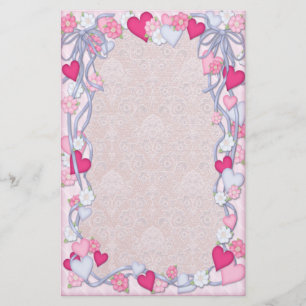 Papeterie Romance des coeurs et du ruban