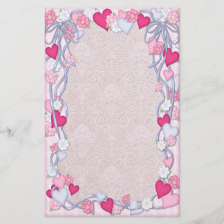 Papeterie Romance des coeurs et du ruban
