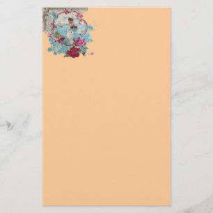 Papeterie ROMANTİCA, rose rouge bleu