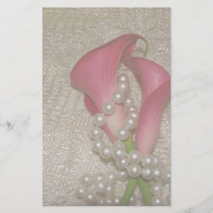 Papeterie romantique Calla Lilies & Perles
