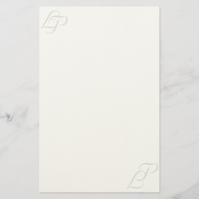 Papeterie romantique pour la révision de L et de P (Devant)