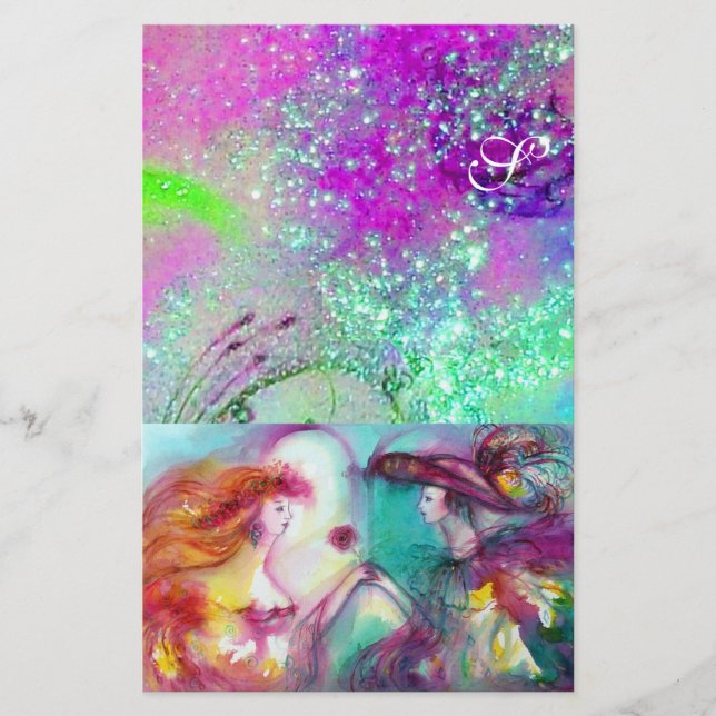 PAPETERIE ROMÉO ET JULIET, PARKLES D'OR BLEU TURQUOISE (Devant)