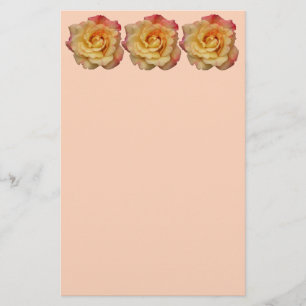 Papeterie Rose Beautiful Pink and Yellow Floral