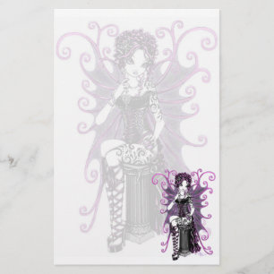 Papeterie rose de fée de Valentine de couture de