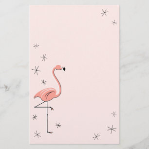 Papeterie rose de Flamant rose