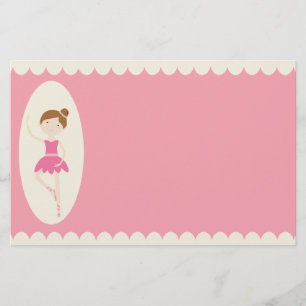 Papeterie rose de la ballerine 1